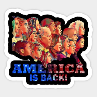 AMERICA IS BACK! Sticker